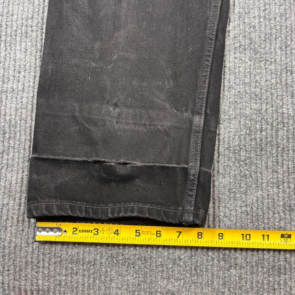 Vintage Levi's 505 Men's 38x34 Regular Fit Black Casual Faded Grunge Distressed - Picture 7 of 9